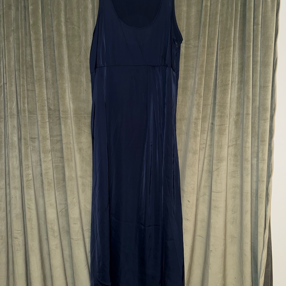 Maternity Navy Blue Sleeveless Dress